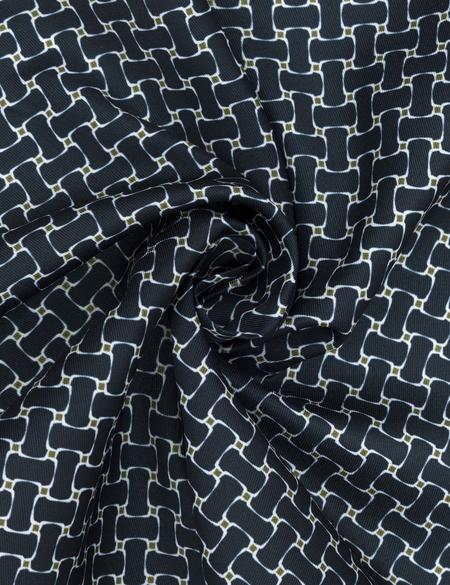 Lacivert Desenli Mendil - 50294581002