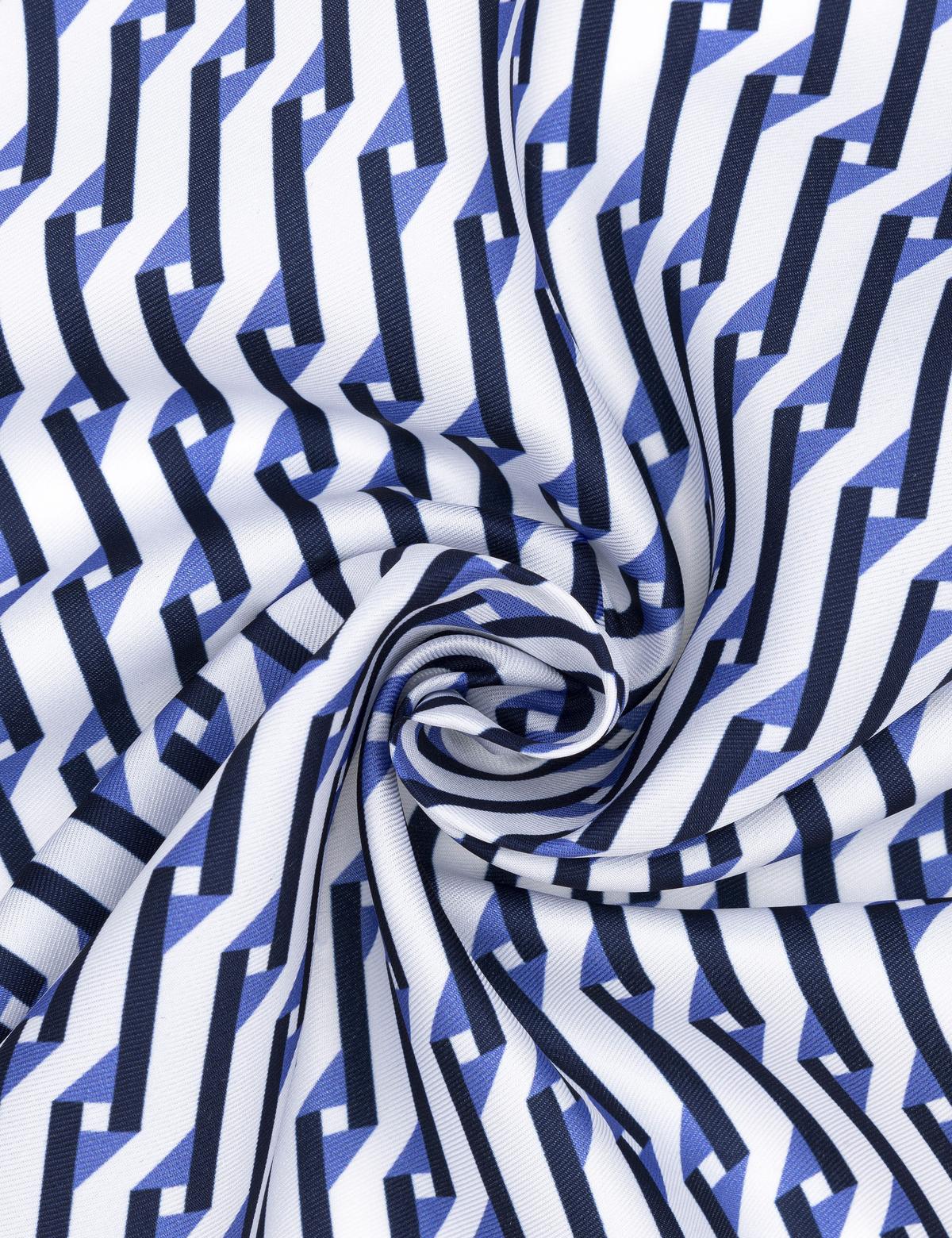 Lacivert Desenli Mendil - 50294582002