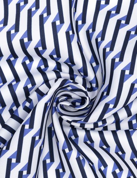 Lacivert Desenli Mendil - 50294582002