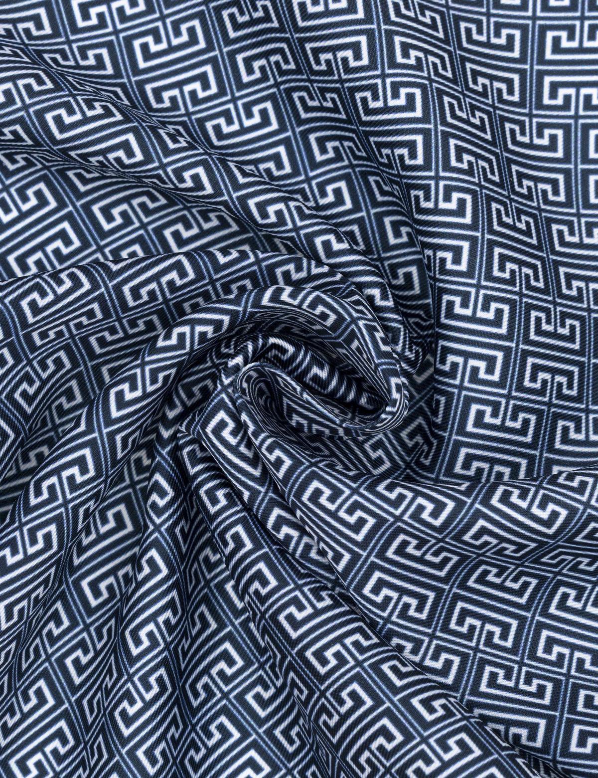 Mavi Desenli Mendil - 50294585002