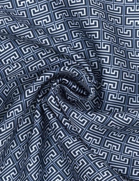 Mavi Desenli Mendil - 50294585002