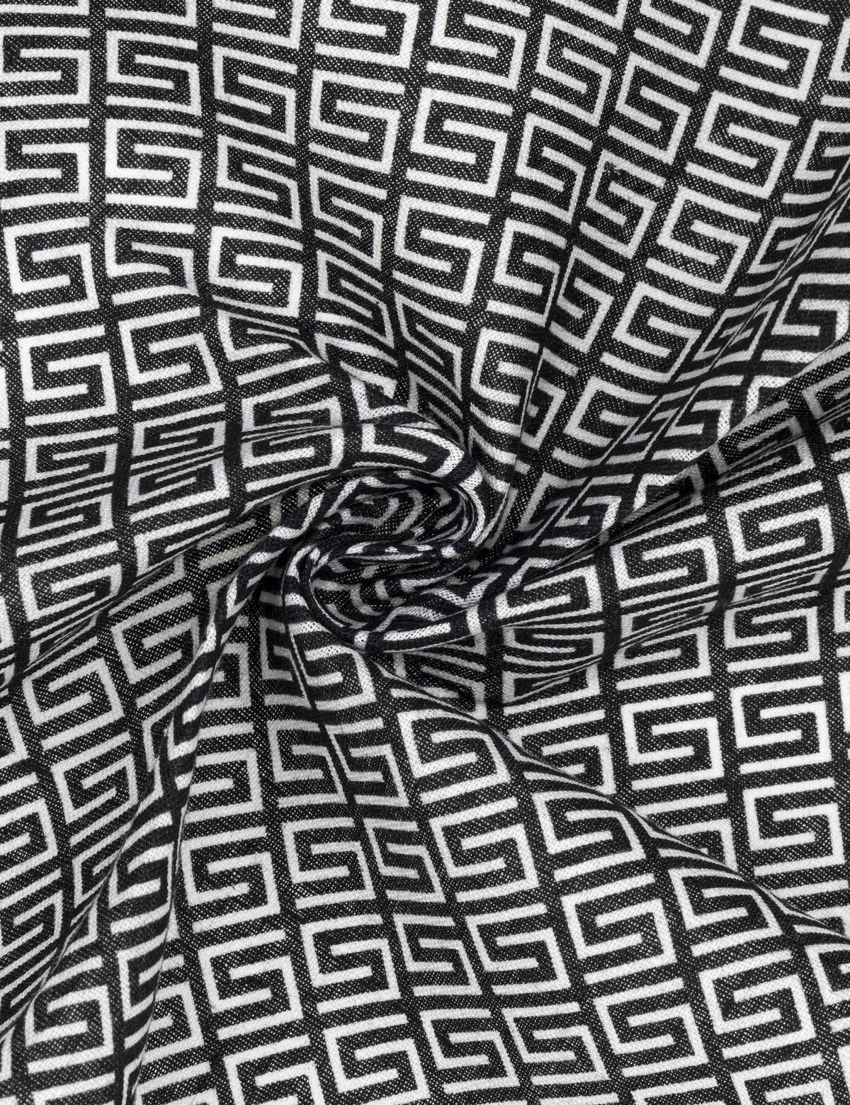 Siyah Keten Mendil - 50294586001