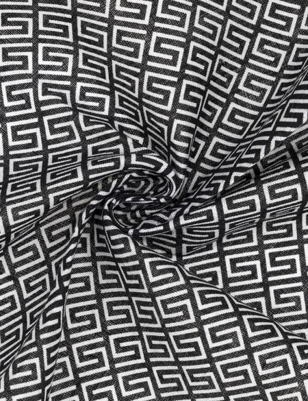 Siyah Keten Mendil - 50294586001