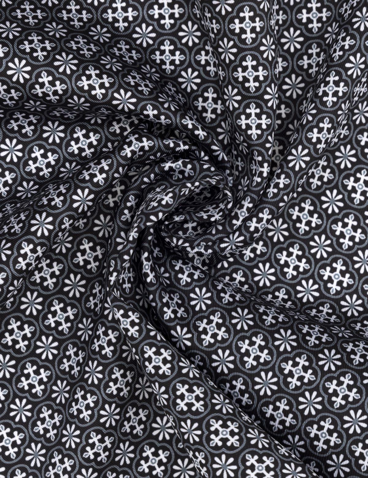 Siyah Desenli Mendil - 50294592001