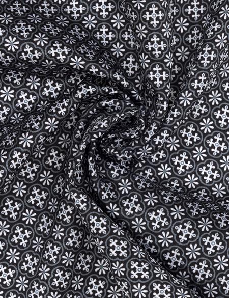 Siyah Desenli Mendil - 50294592001