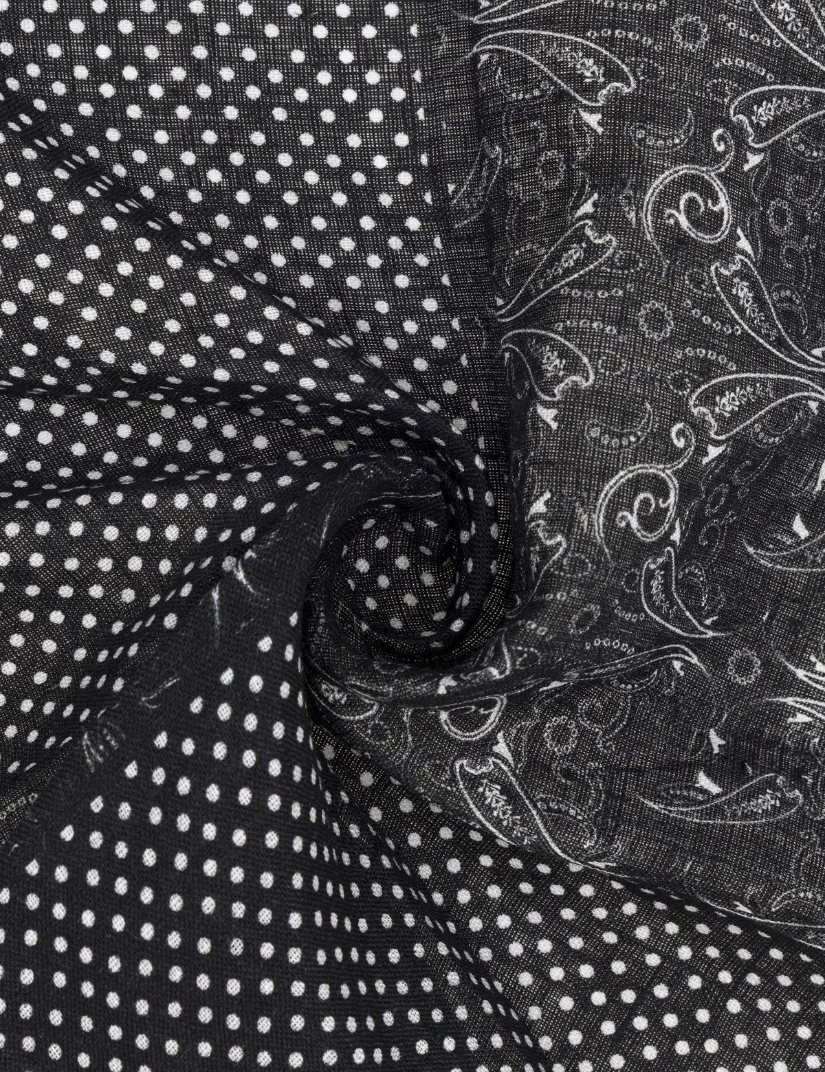 Siyah Keten Mendil - 50294600001