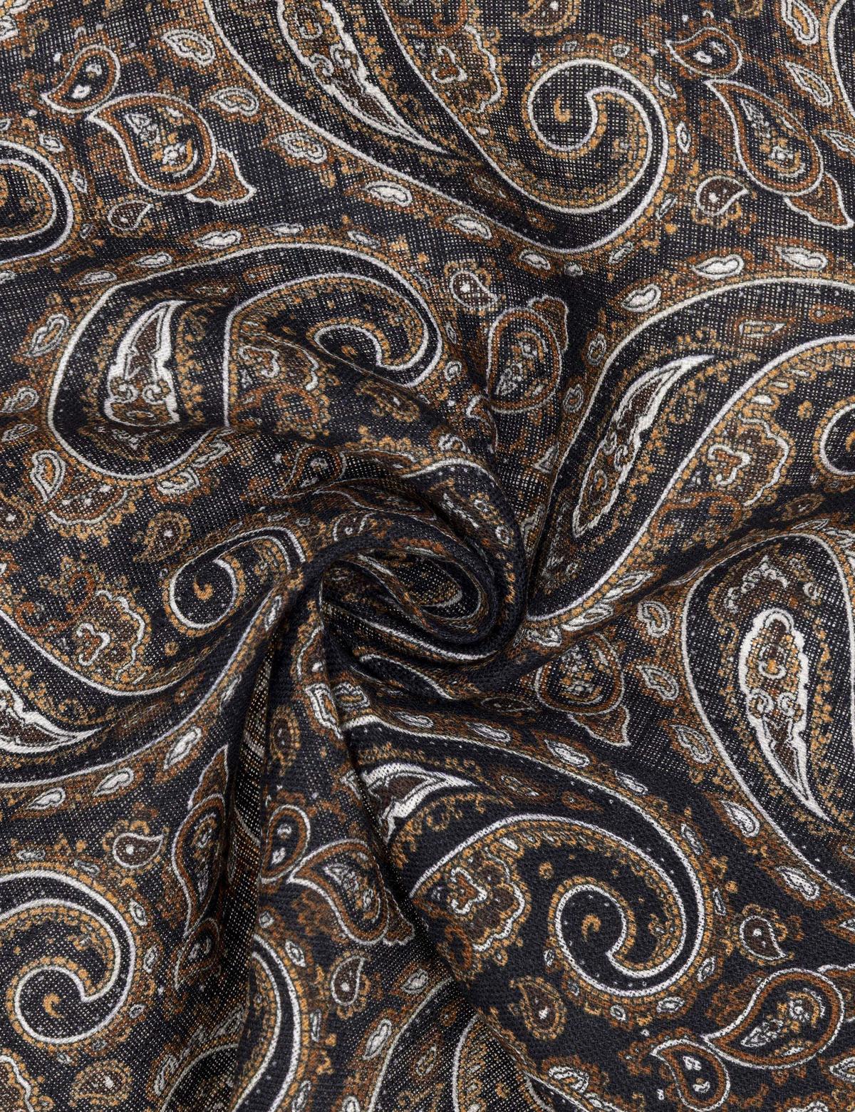 Kahverengi Keten Mendil - 50294611002