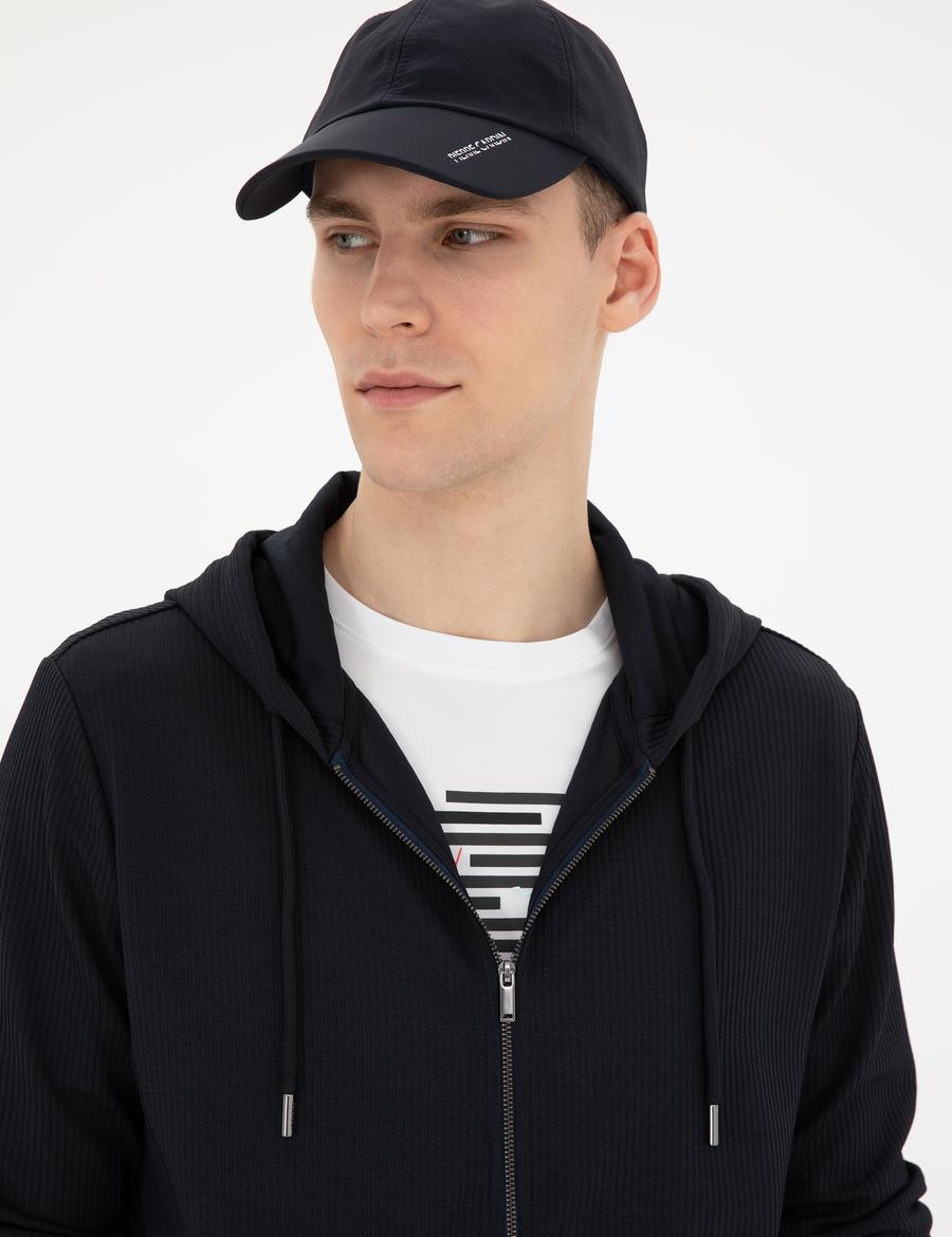 Lacivert Regular Fit Örme Hırka