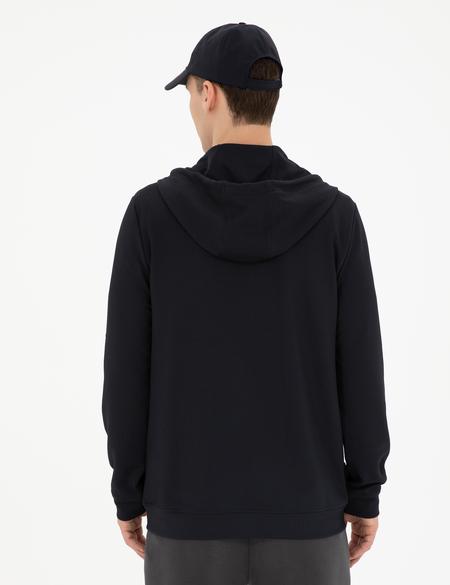 Lacivert Regular Fit Örme Hırka - 50285212013