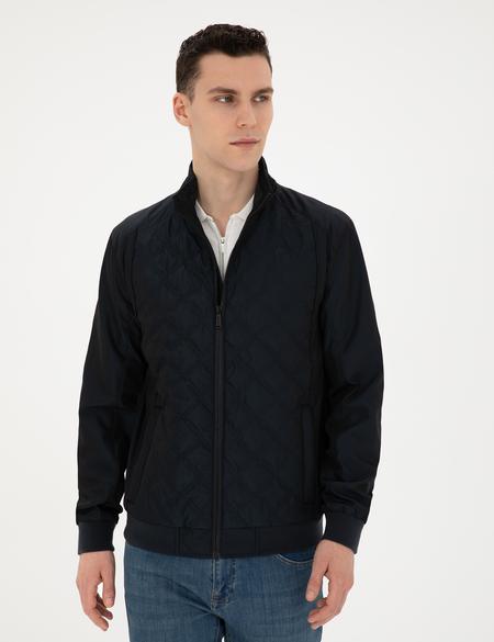 Lacivert Baharlık Mevsimlik Mont - 50288892007