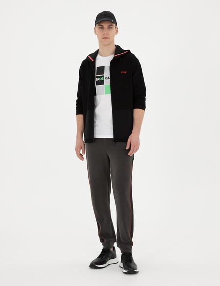 Siyah Regular Fit Örme Hırka - 50285410035