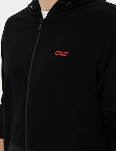 Siyah Regular Fit Örme Hırka