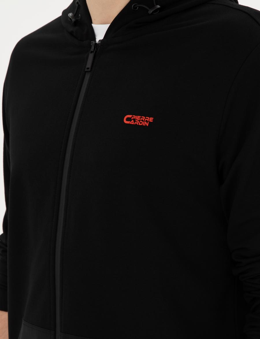 Siyah Regular Fit Örme Hırka