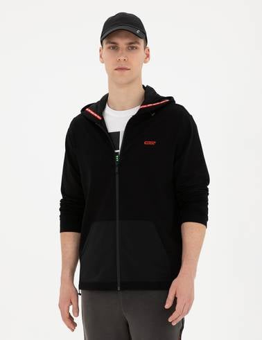 Siyah Regular Fit Örme Hırka