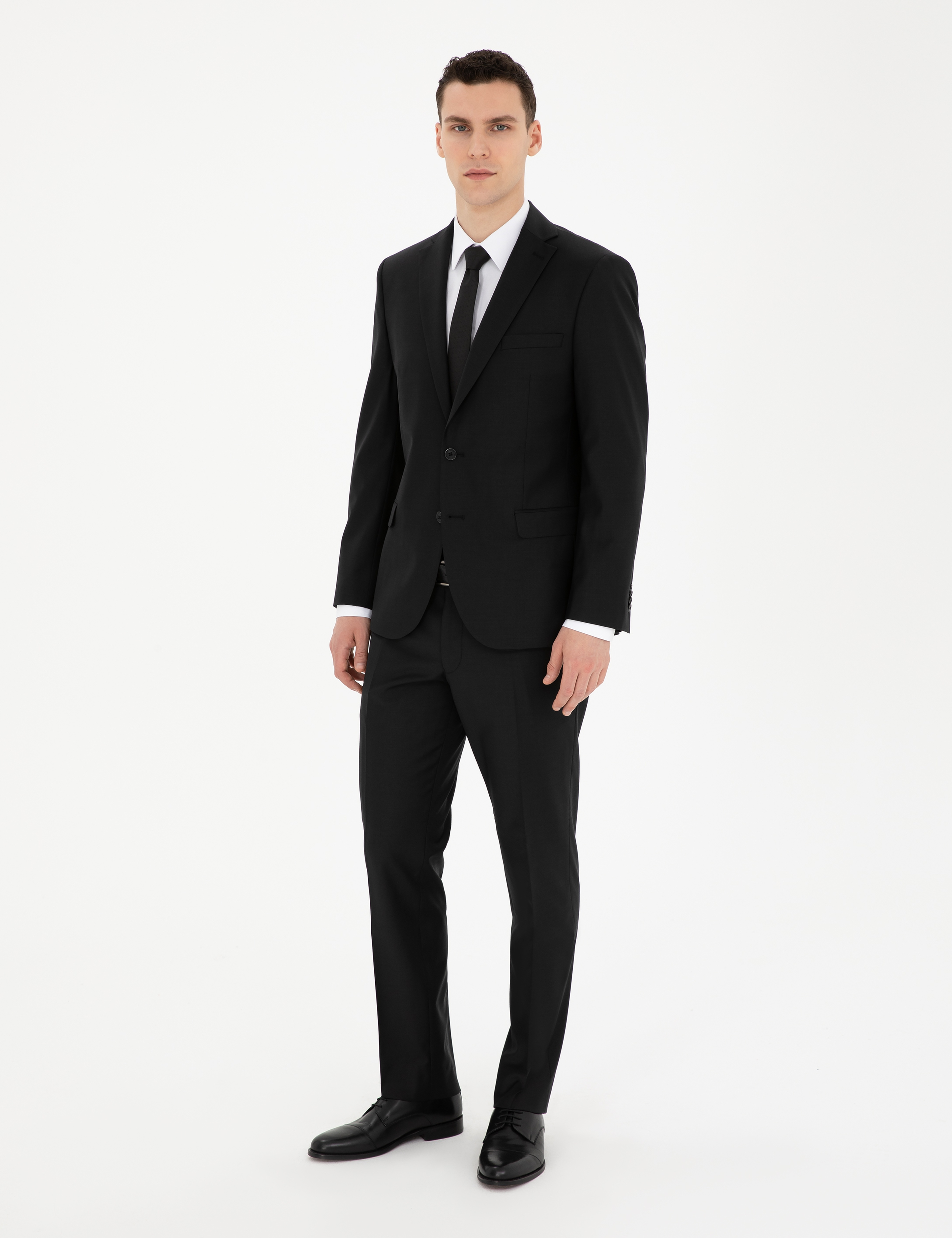 Siyah Slim Fit Takım Elbise