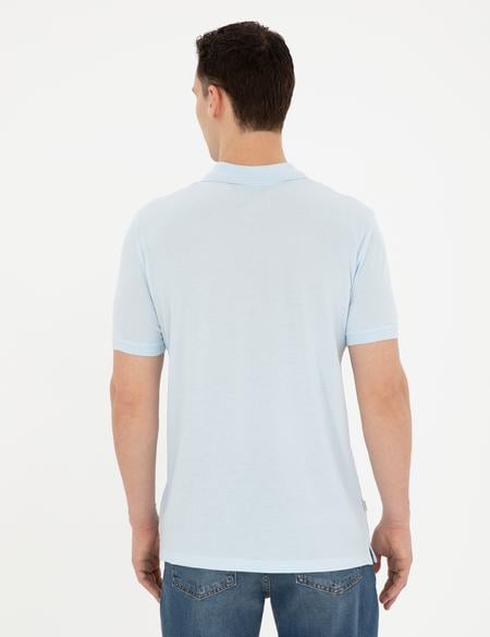 Açık Mavi Regular Fit Basic Tişört - 50280753213