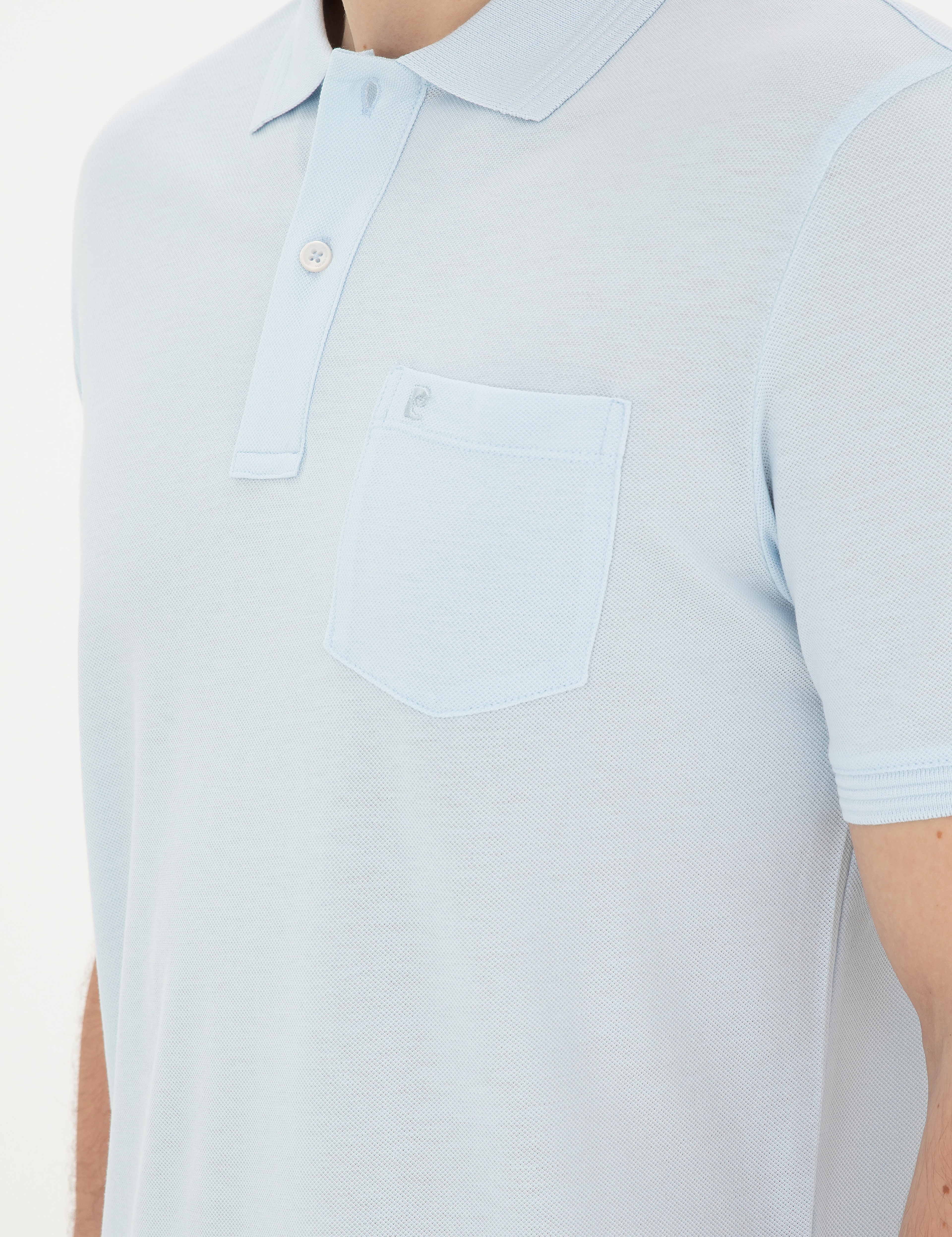 Açık Mavi Regular Fit %100 Pamuk Basic Tişört