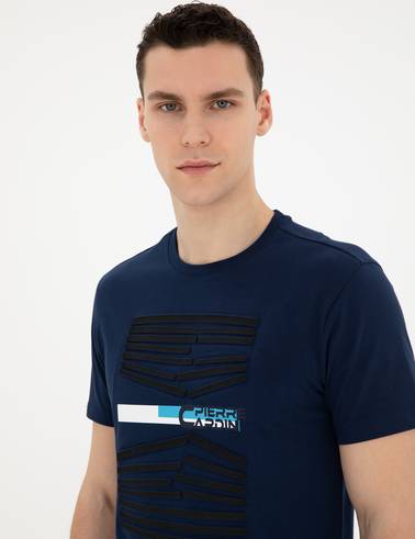 Lacivert Slim Fit Tişört