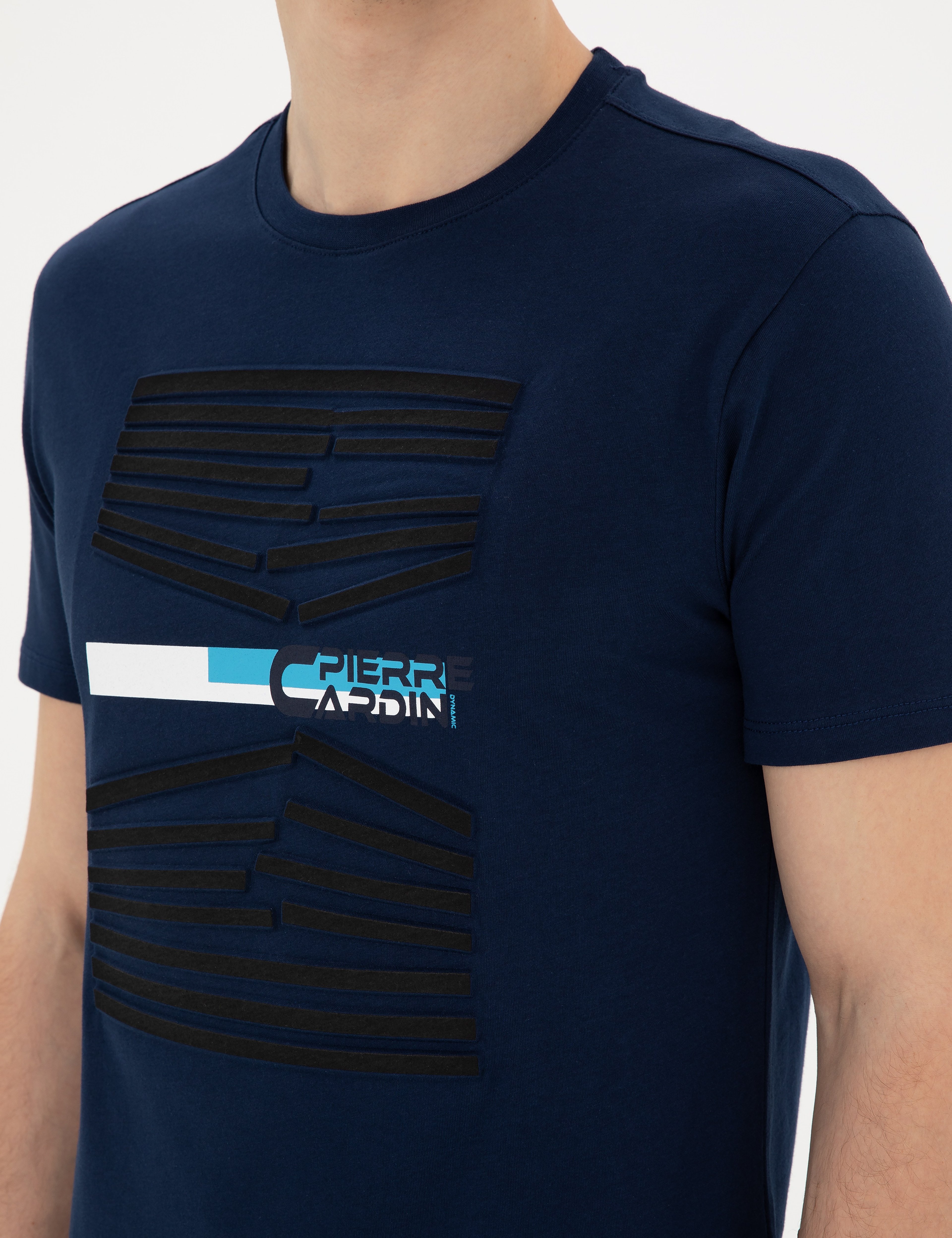 Lacivert Slim Fit Tişört - Image 7