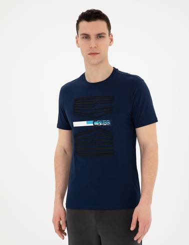 Lacivert Slim Fit Tişört