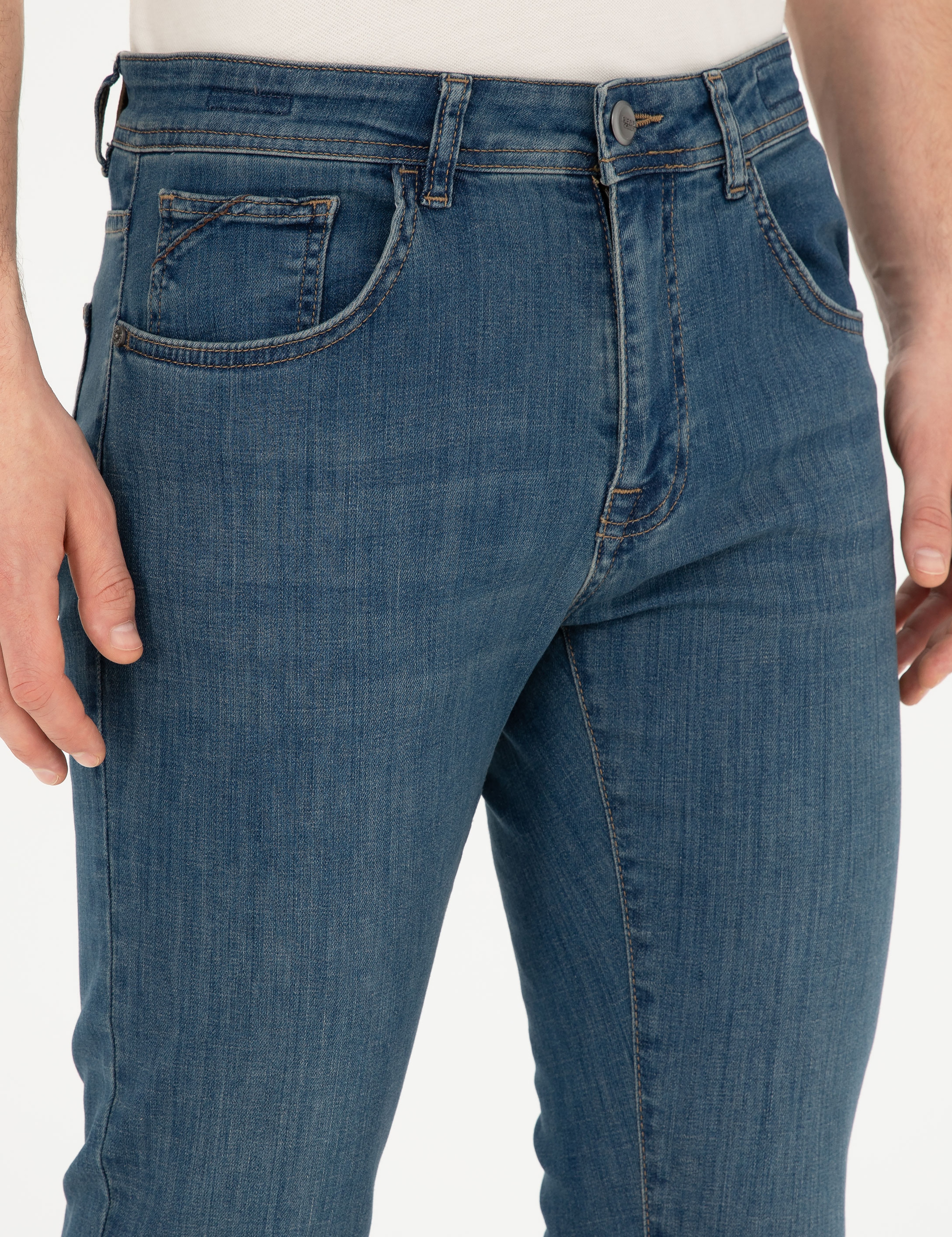 İndigo Slim Fit Jean Pantolon - Image 5