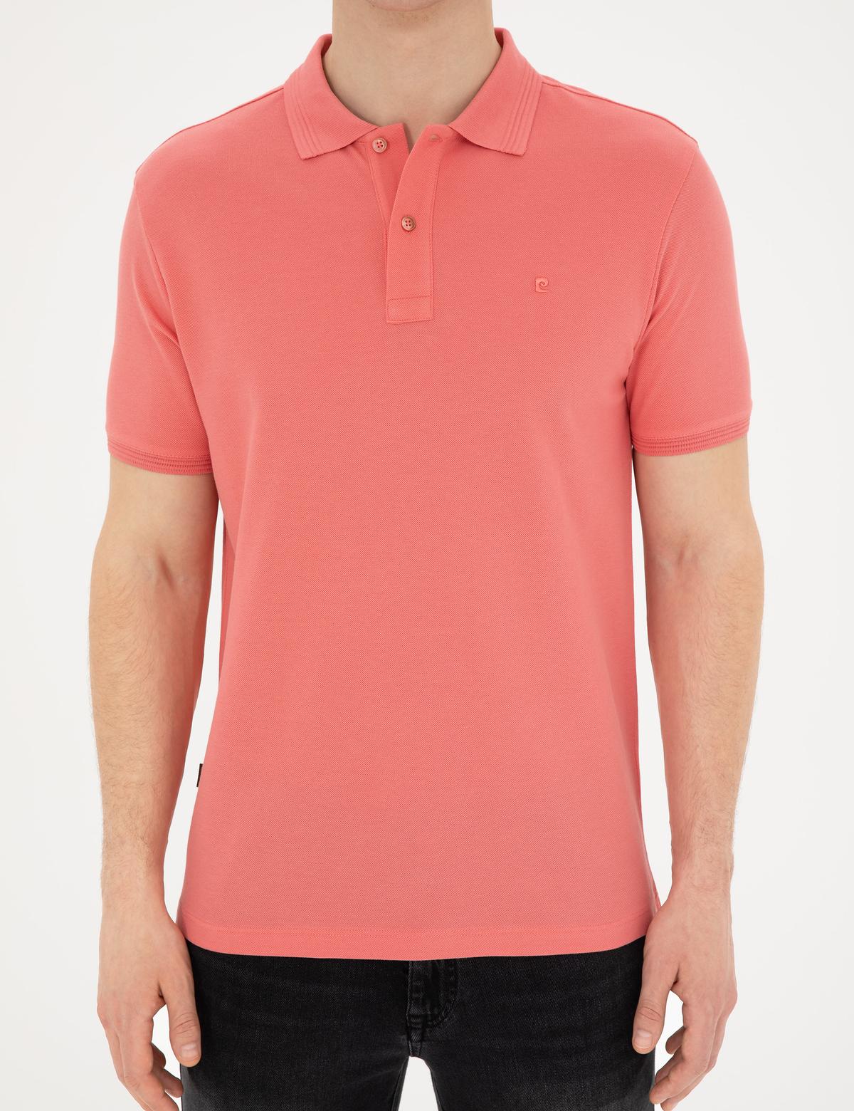 Pembe Slim Fit Basic Tişört - 50280754289
