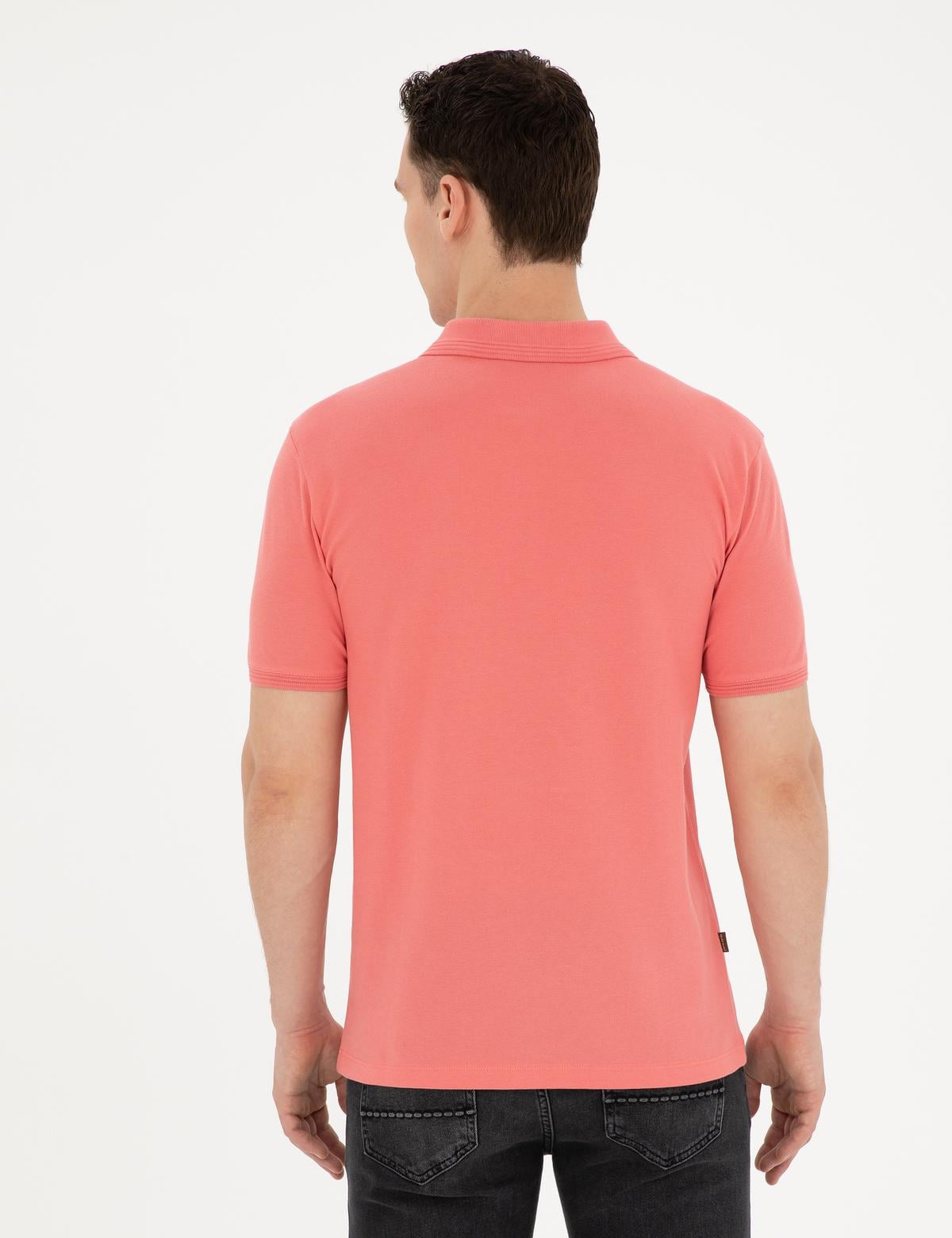 Pembe Slim Fit Basic Tişört - 50280754289