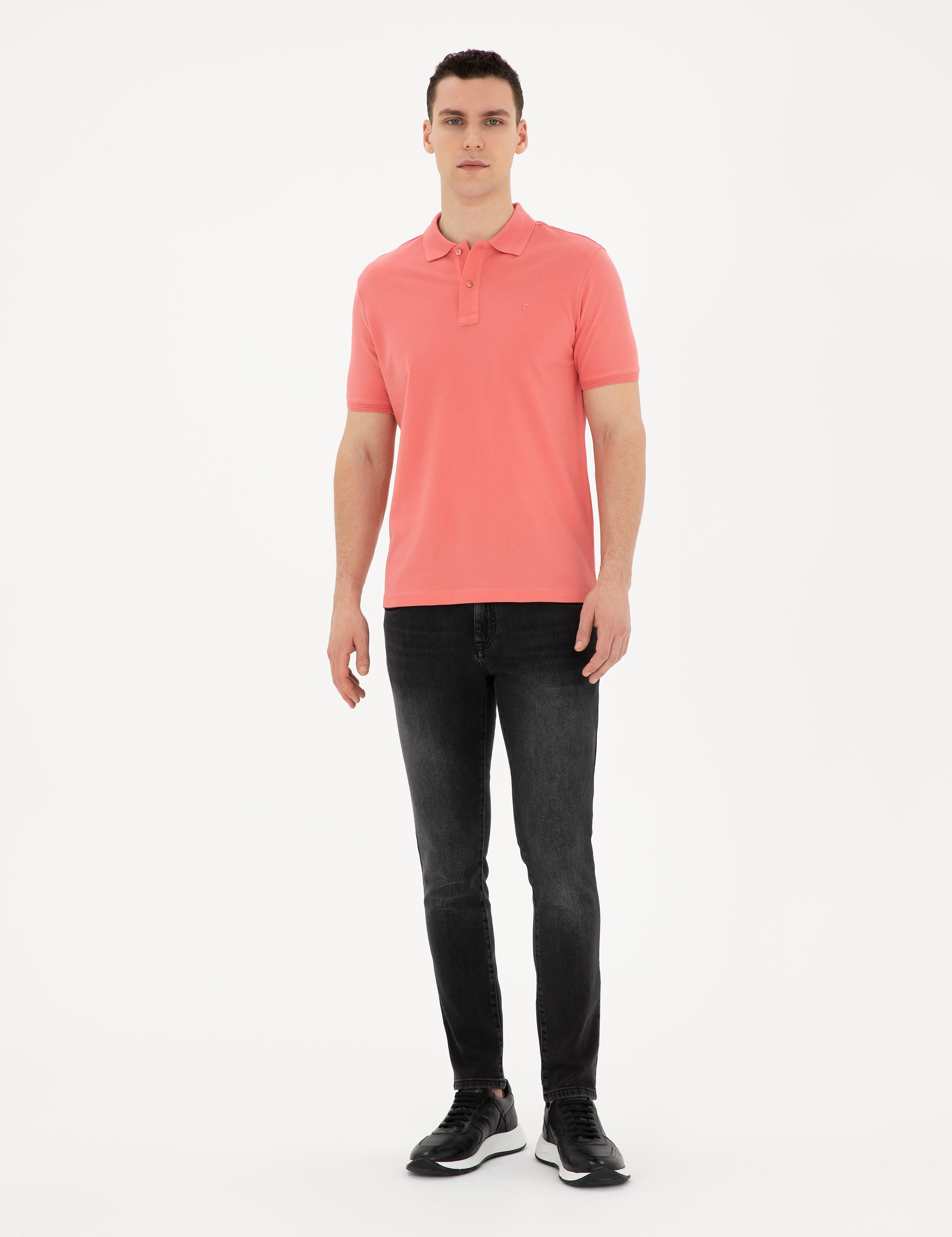 Pembe Slim Fit Basic Tişört