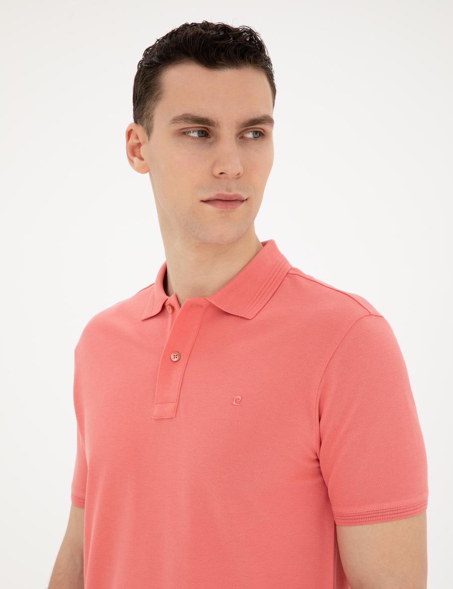 Pembe Slim Fit Basic Tişört