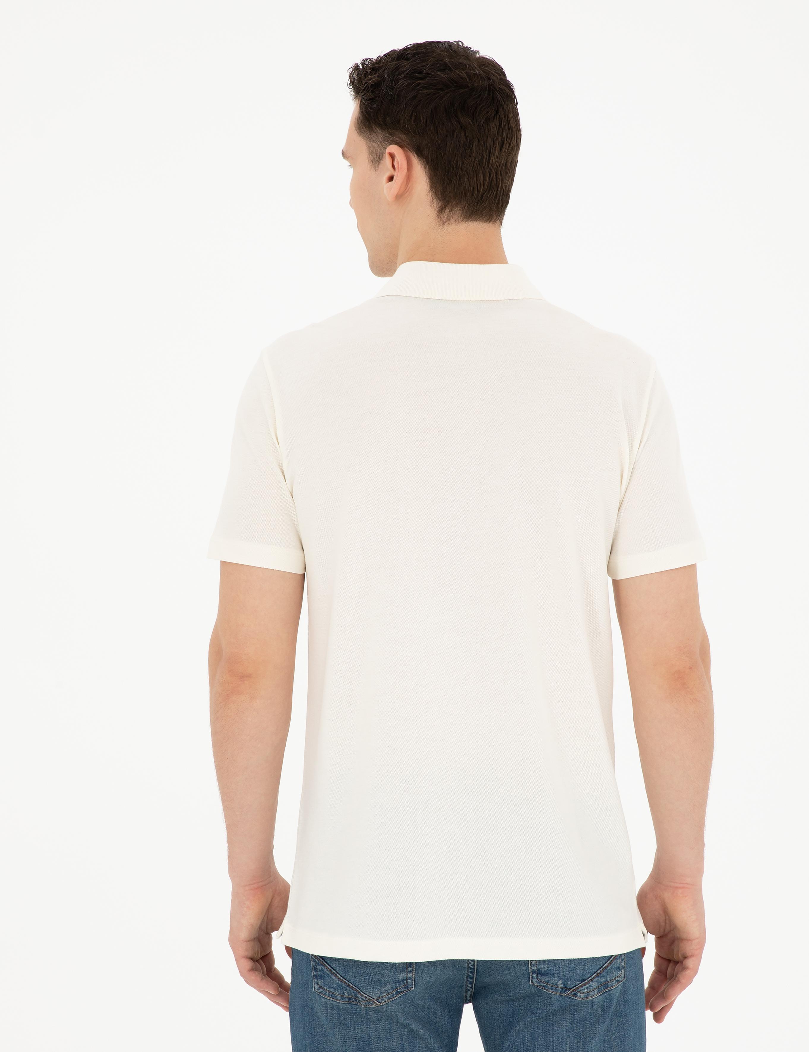 Ekru Slim Fit Tişört