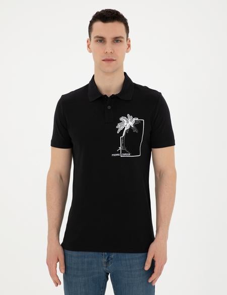 Siyah Slim Fit Tişört - 50280947023