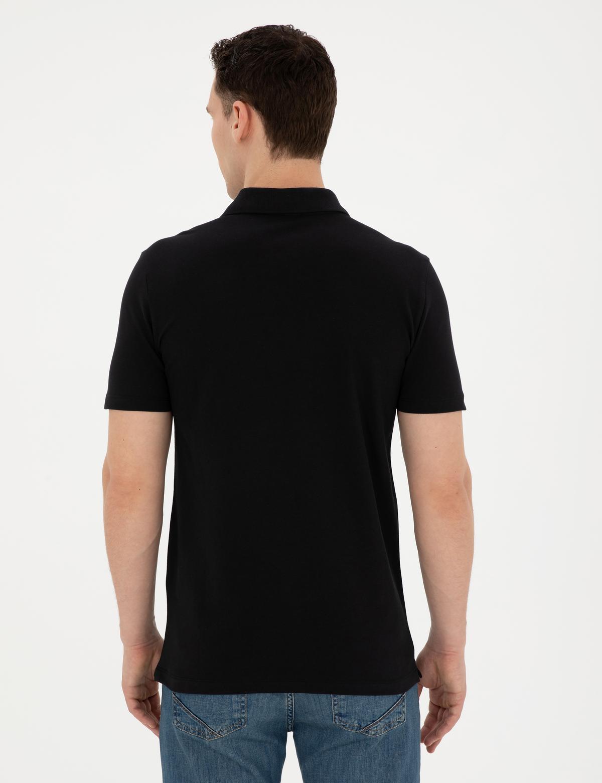 Siyah Slim Fit Tişört - 50280947023