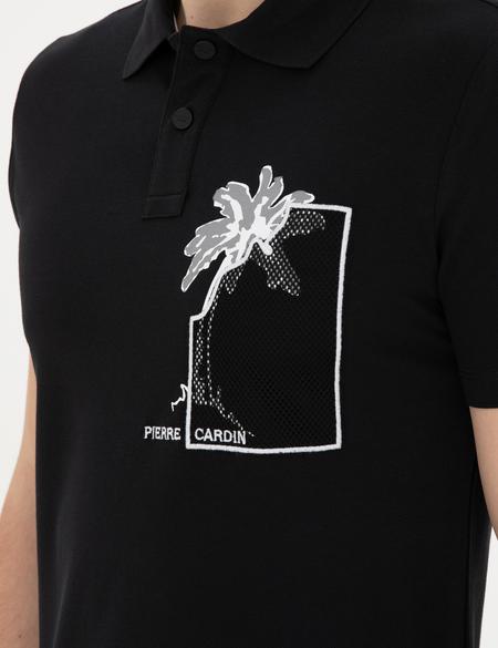 Siyah Slim Fit Tişört - 50280947023