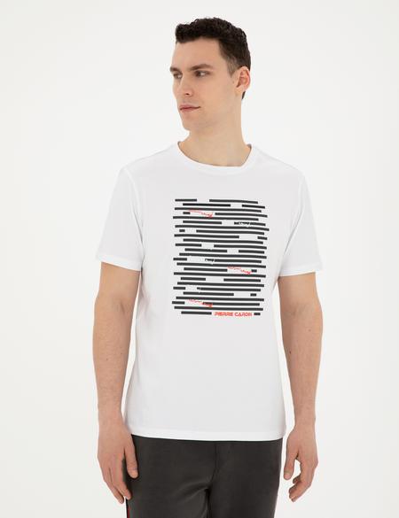 Beyaz Regular Fit Tişört - 50280950013