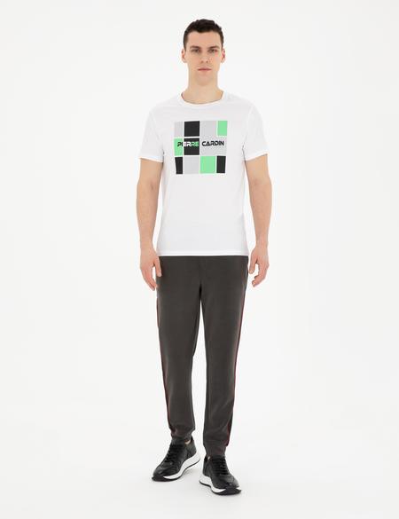 Beyaz Slim Fit Tişört - 50280970015