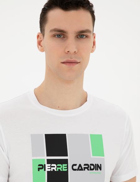 Beyaz Slim Fit Tişört - 50280970015