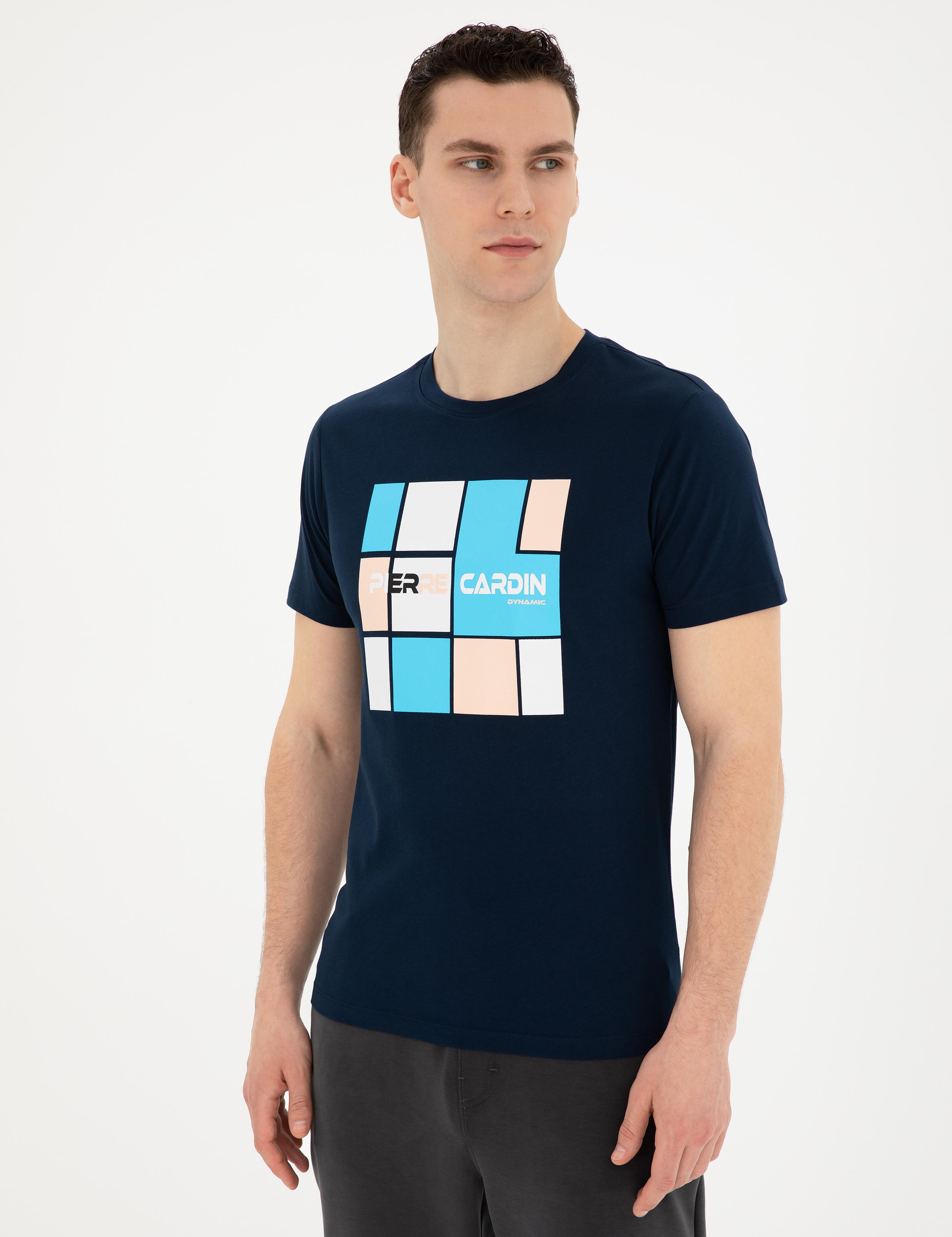 Lacivert Slim Fit Tişört