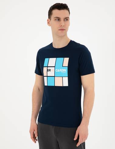Lacivert Slim Fit Tişört