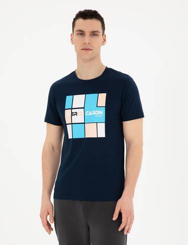 Lacivert Slim Fit Tişört