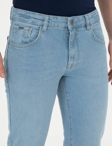 Açık Mavi Slim Fit Jean Pantolon