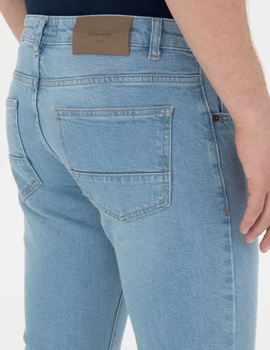 Açık Mavi Slim Fit Jean Pantolon