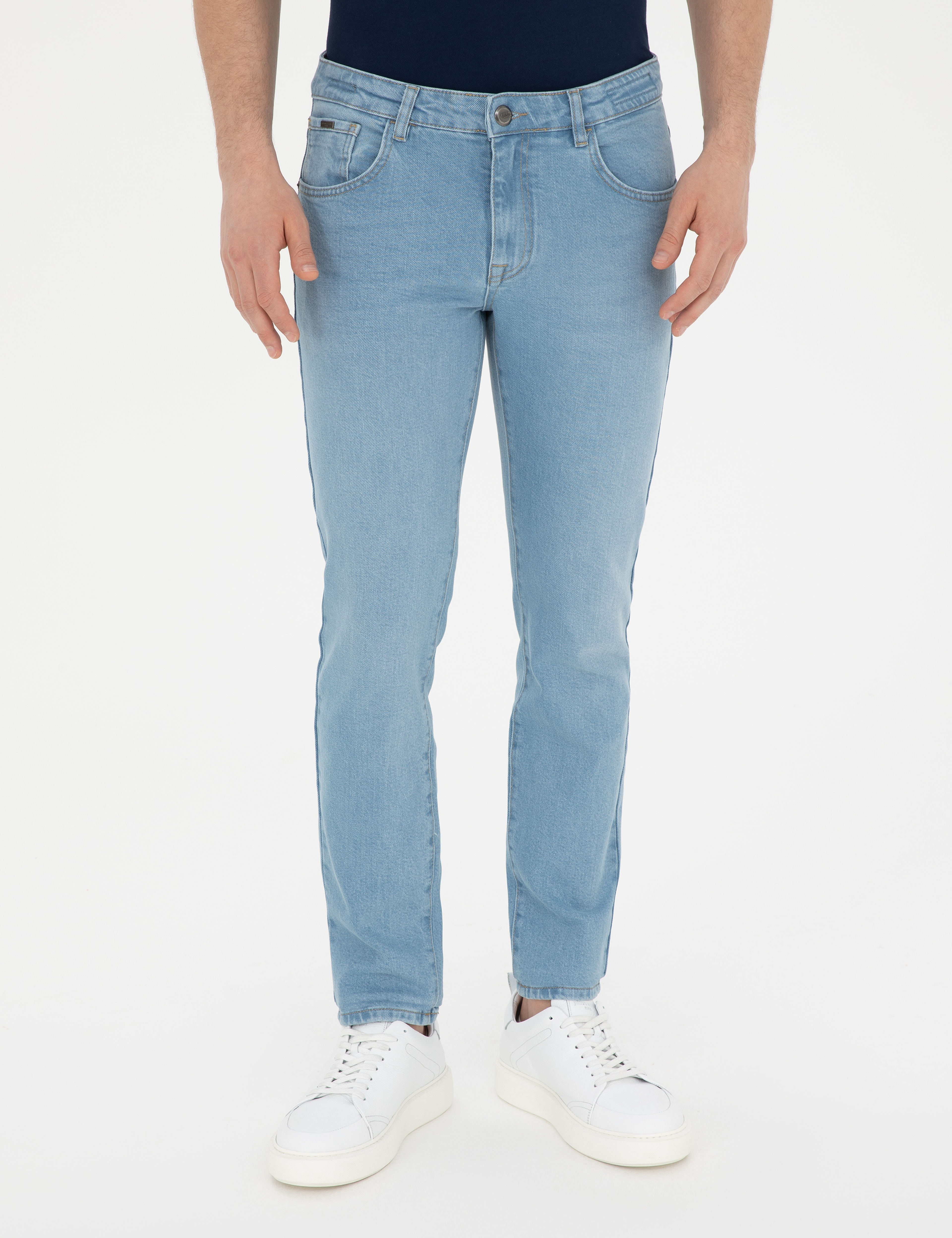 Açık Mavi Slim Fit Jean Pantolon - Image 2