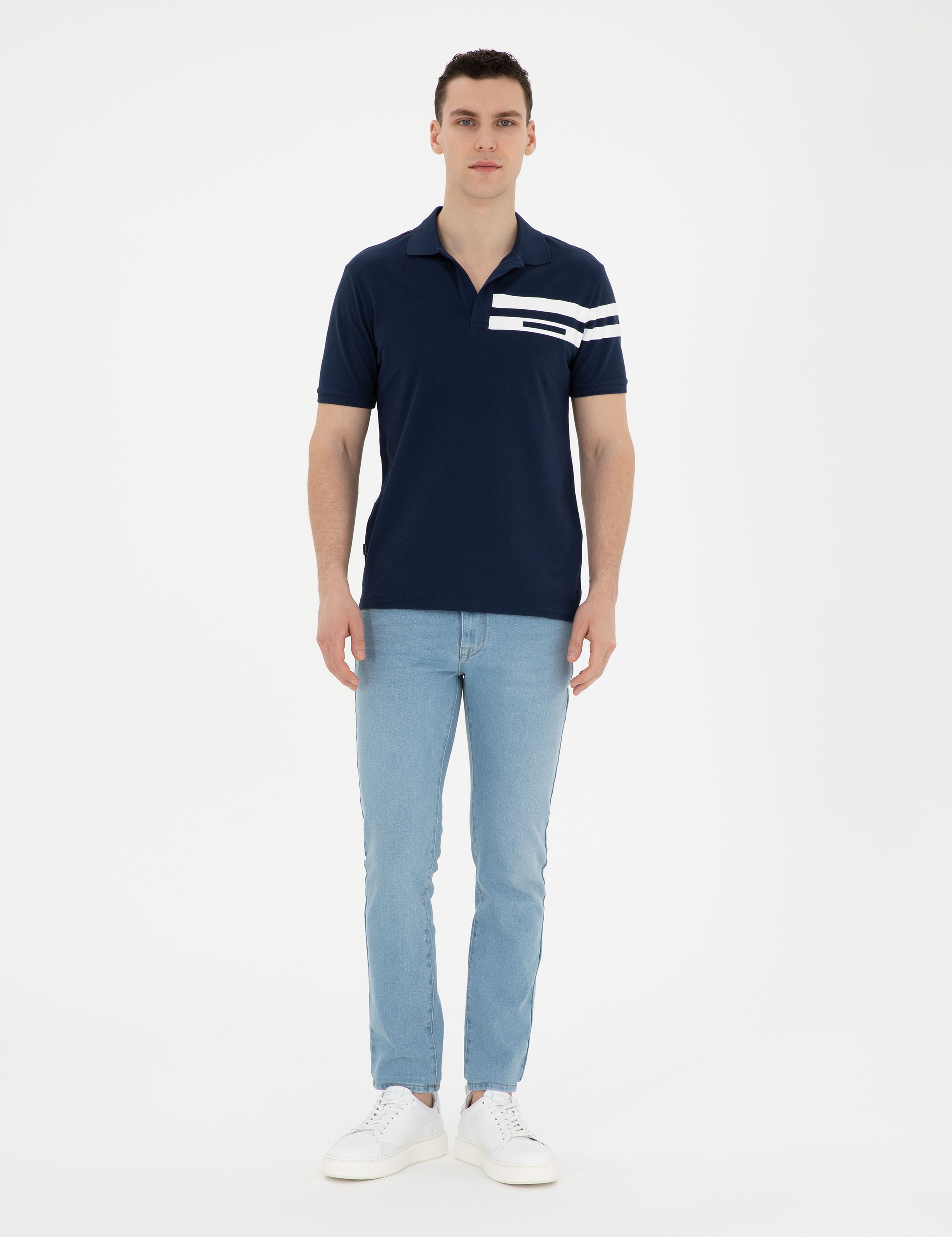 Açık Mavi Slim Fit Jean Pantolon - Image 1