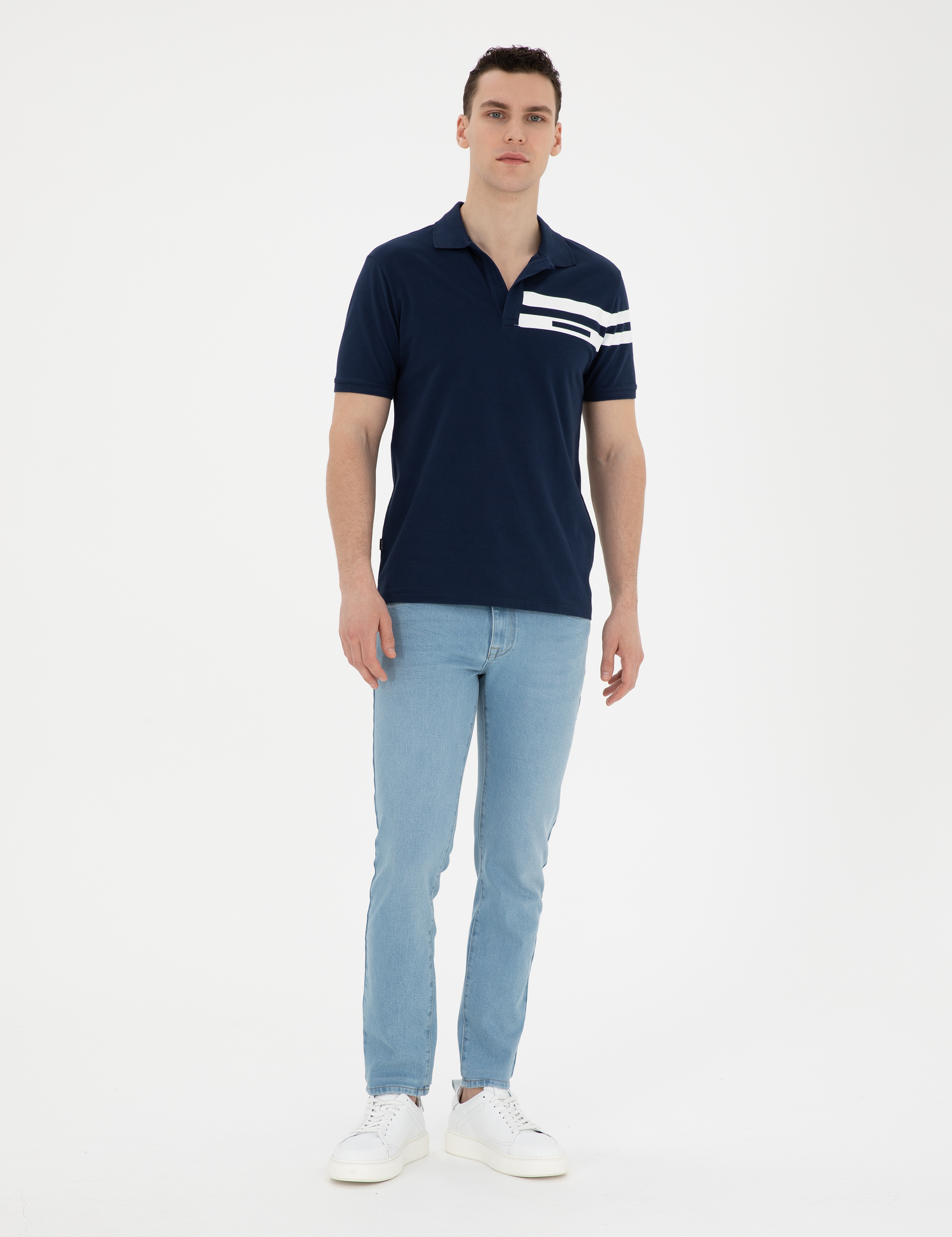 Açık Mavi Slim Fit Jean Pantolon - Image 3