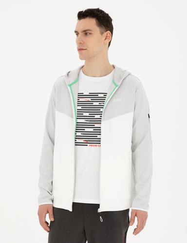 Açık Gri Regular Fit Örme Hırka