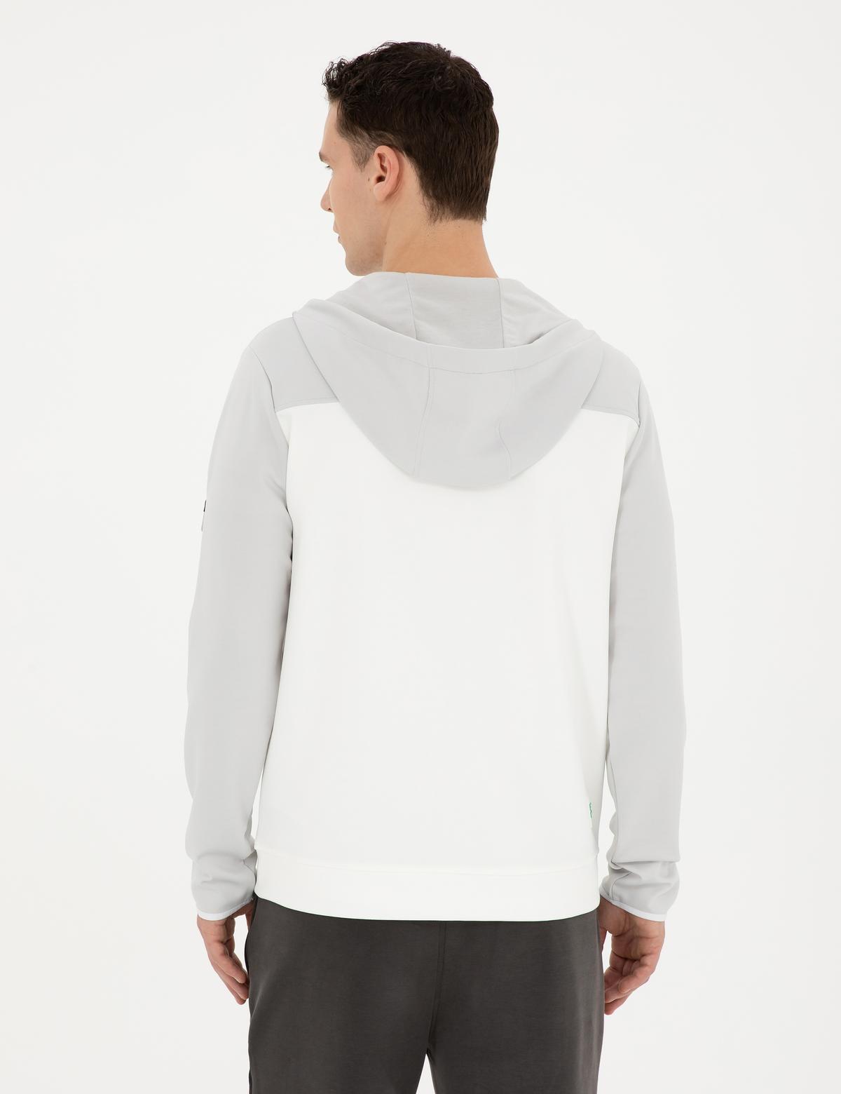 Açık Gri Regular Fit Örme Hırka - 50285147026