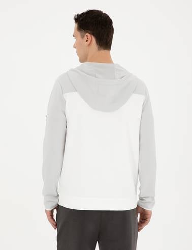 Açık Gri Regular Fit Örme Hırka