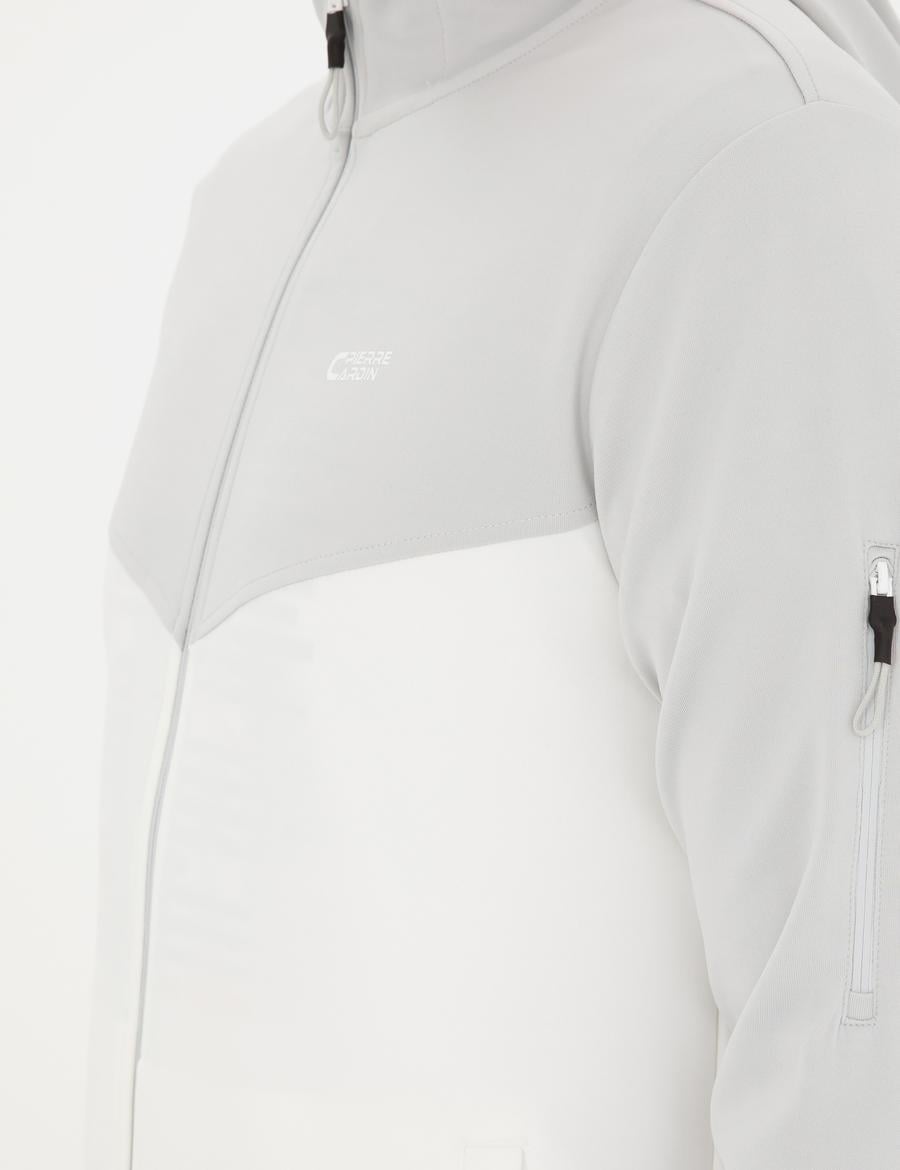 Açık Gri Regular Fit Örme Hırka