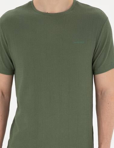 Haki Slim Fit Tişört