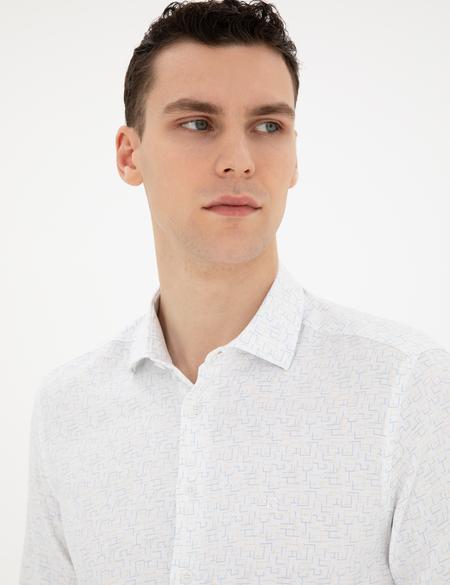 Limon Slim Fit Uzun Kollu Gömlek - 50283501016